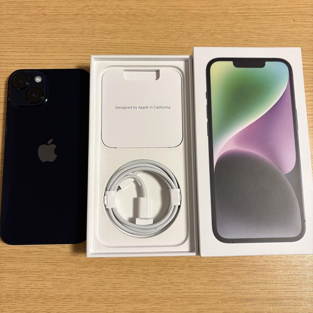 【美品】iPhone 14 128GB ブラック simフリー おまけ付き