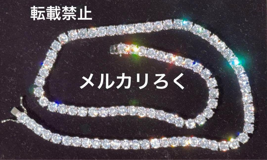 t-ace着用 18k gp czダイヤ テニスネックレス シルバー