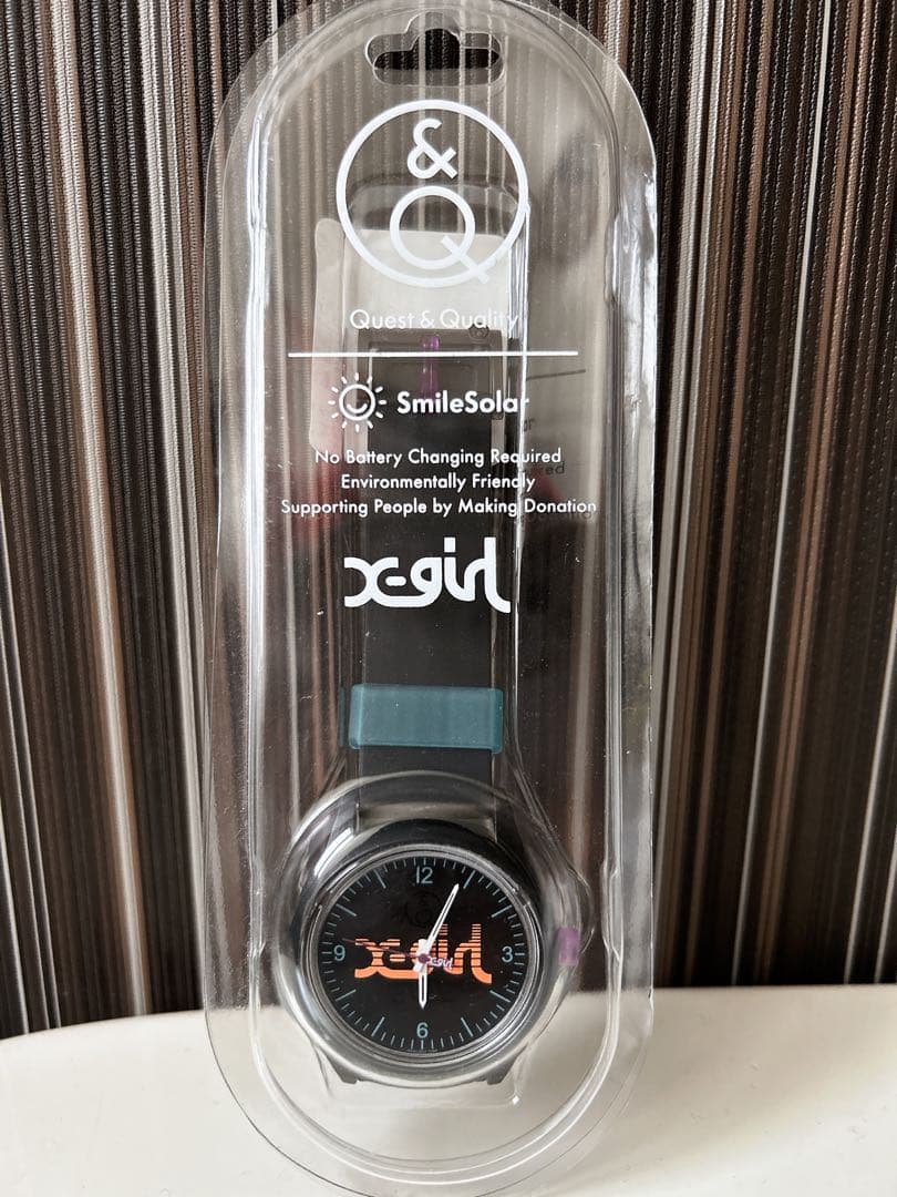 正規販売店】 X-GIRL 腕時計 QQスマイル ソーラーウォッチ parceirocfc