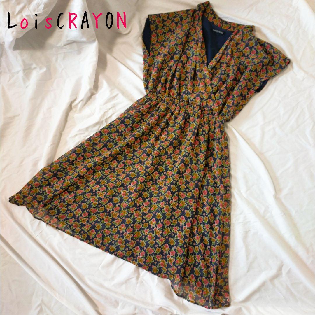 Lois CRAYON ロイスクレヨン ノースリーブワンピース 花柄