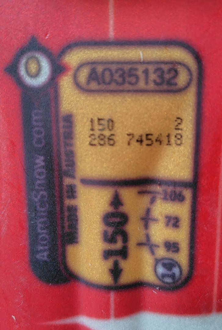 ATOMIC スキー板 150cm