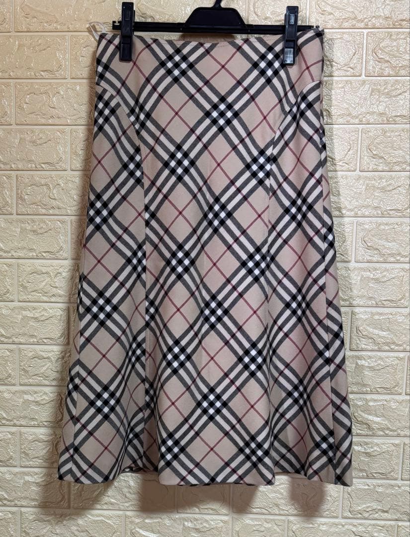 BURBERRY チェック柄 フレアスカート 40