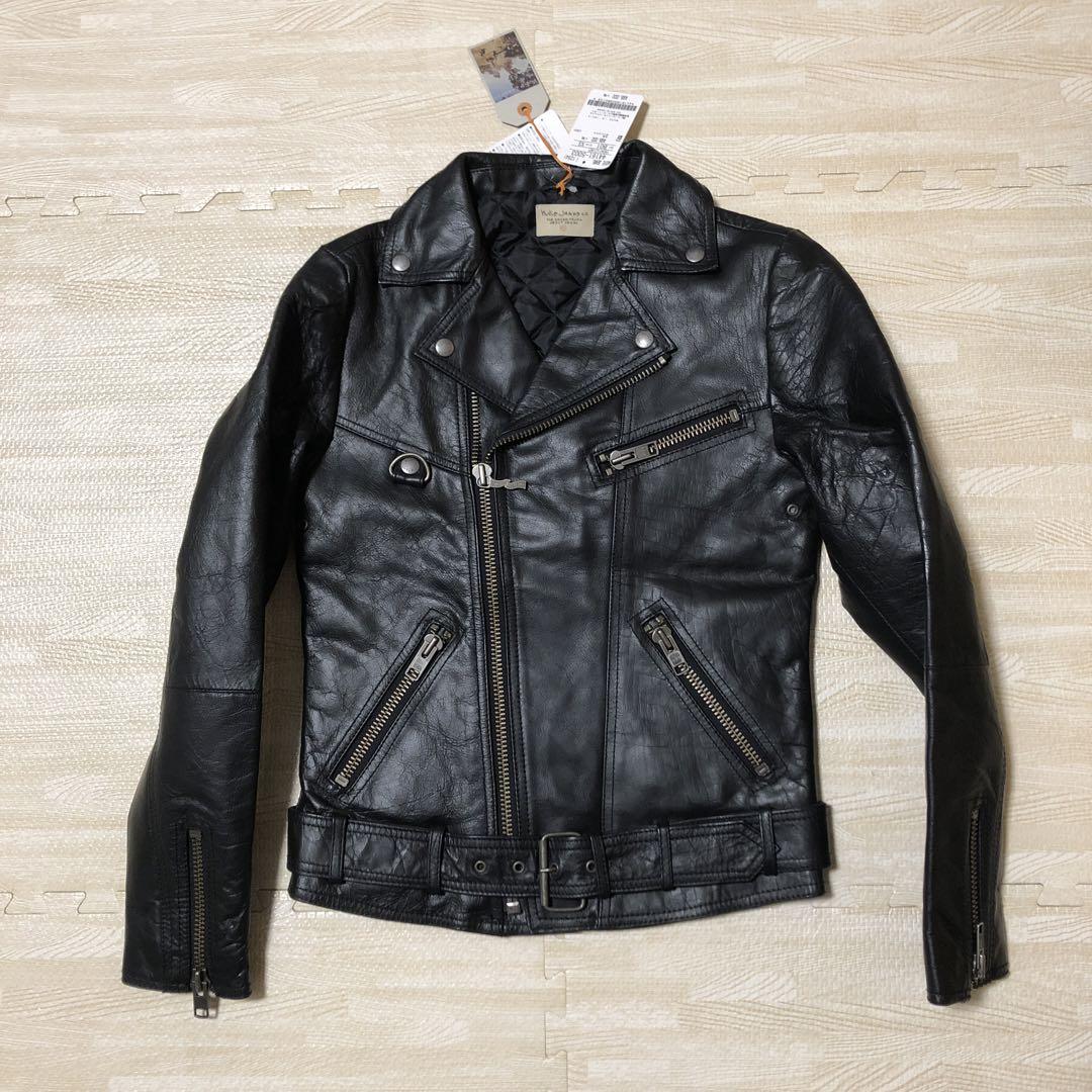 nudie jeans ziggy punk leather jacket xs
