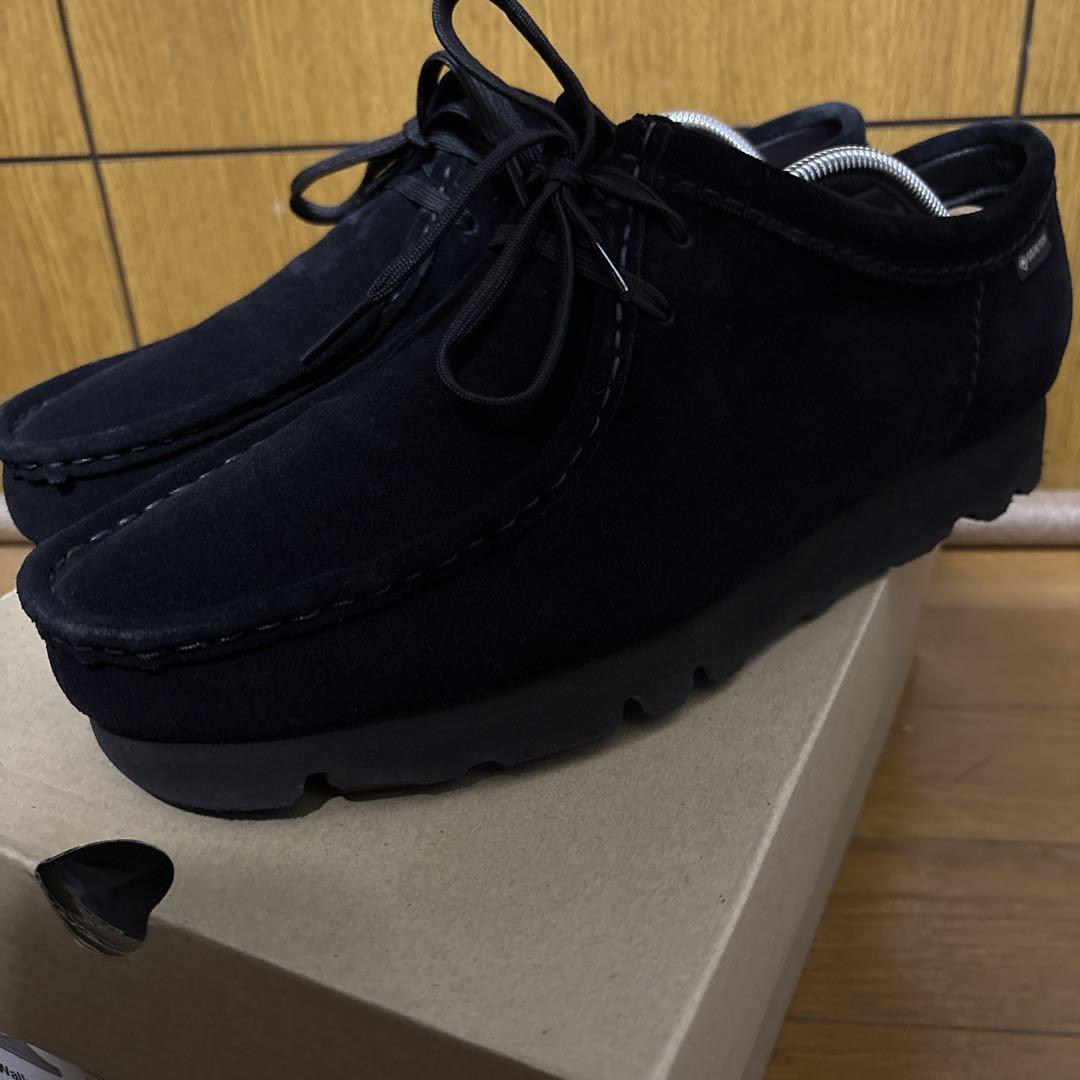クラークス ワラビー ゴアテックス ブラック黒 UK7 25.0cm