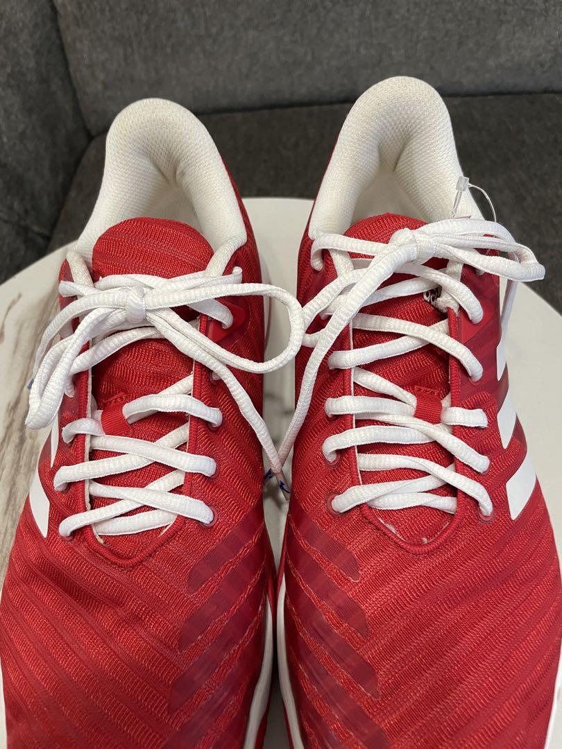 美品　adidas アディダス テニスシューズ　靴　スニーカー　赤　レッド