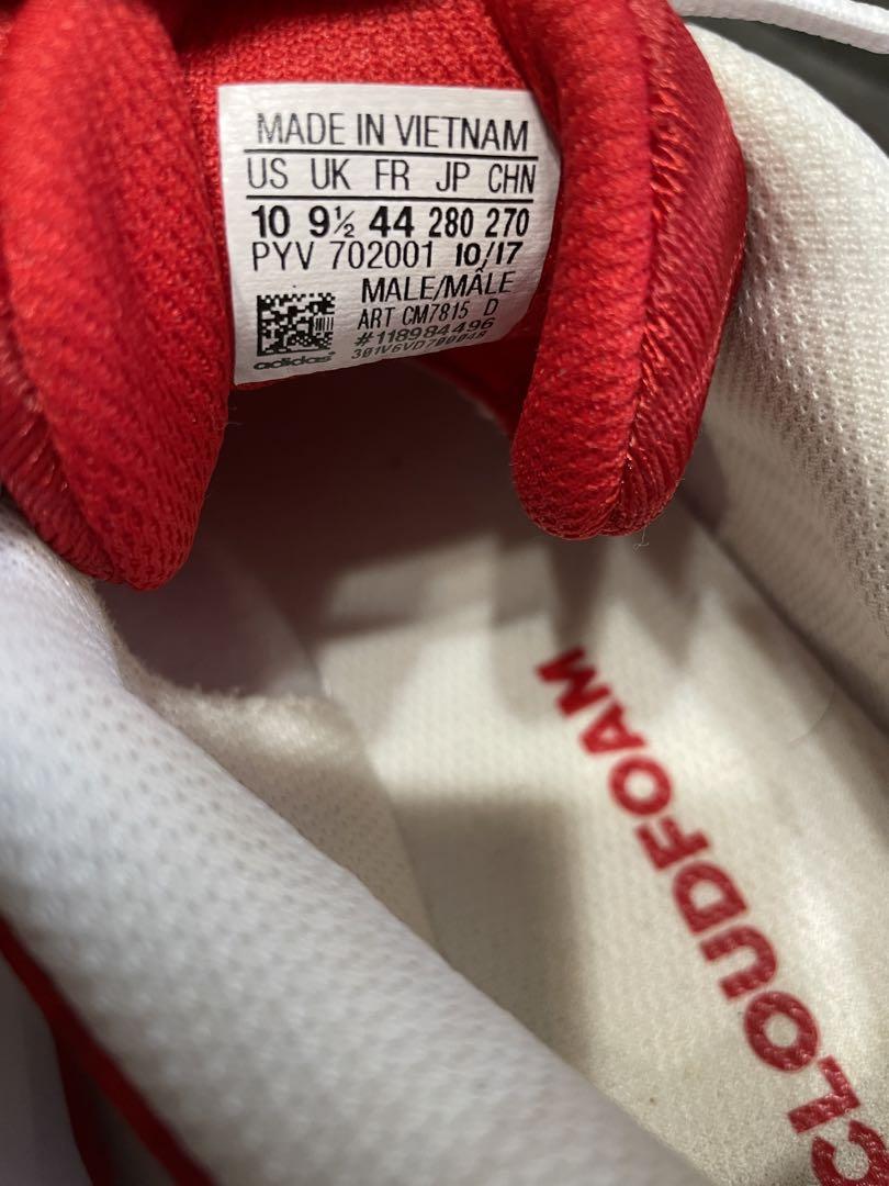 美品　adidas アディダス テニスシューズ　靴　スニーカー　赤　レッド