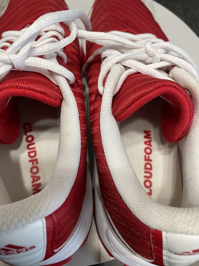 美品　adidas アディダス テニスシューズ　靴　スニーカー　赤　レッド
