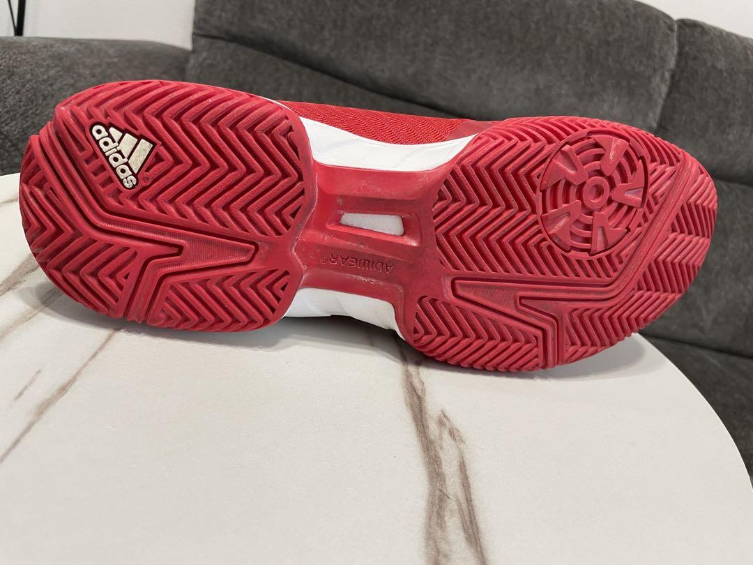 美品　adidas アディダス テニスシューズ　靴　スニーカー　赤　レッド