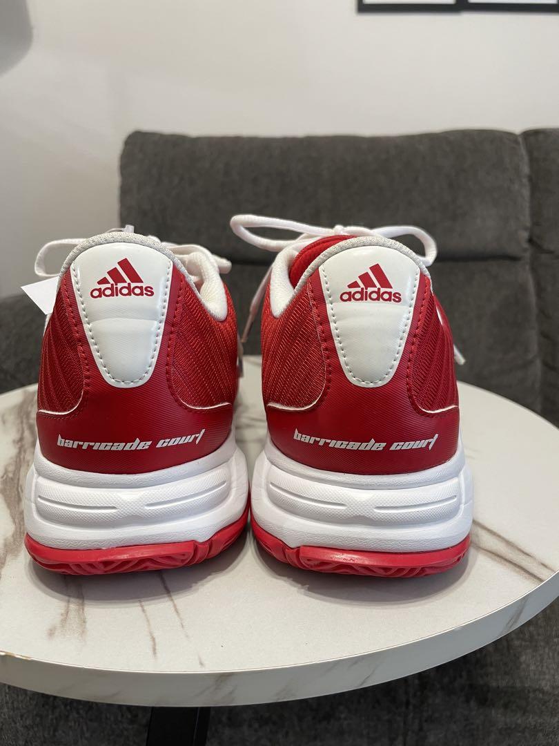 美品　adidas アディダス テニスシューズ　靴　スニーカー　赤　レッド