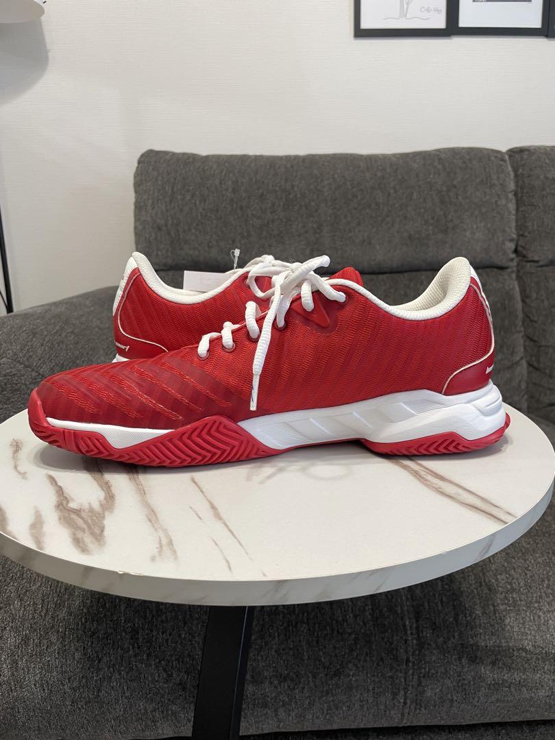 美品　adidas アディダス テニスシューズ　靴　スニーカー　赤　レッド