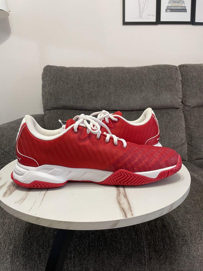 美品　adidas アディダス テニスシューズ　靴　スニーカー　赤　レッド