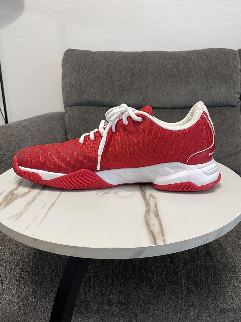 美品　adidas アディダス テニスシューズ　靴　スニーカー　赤　レッド