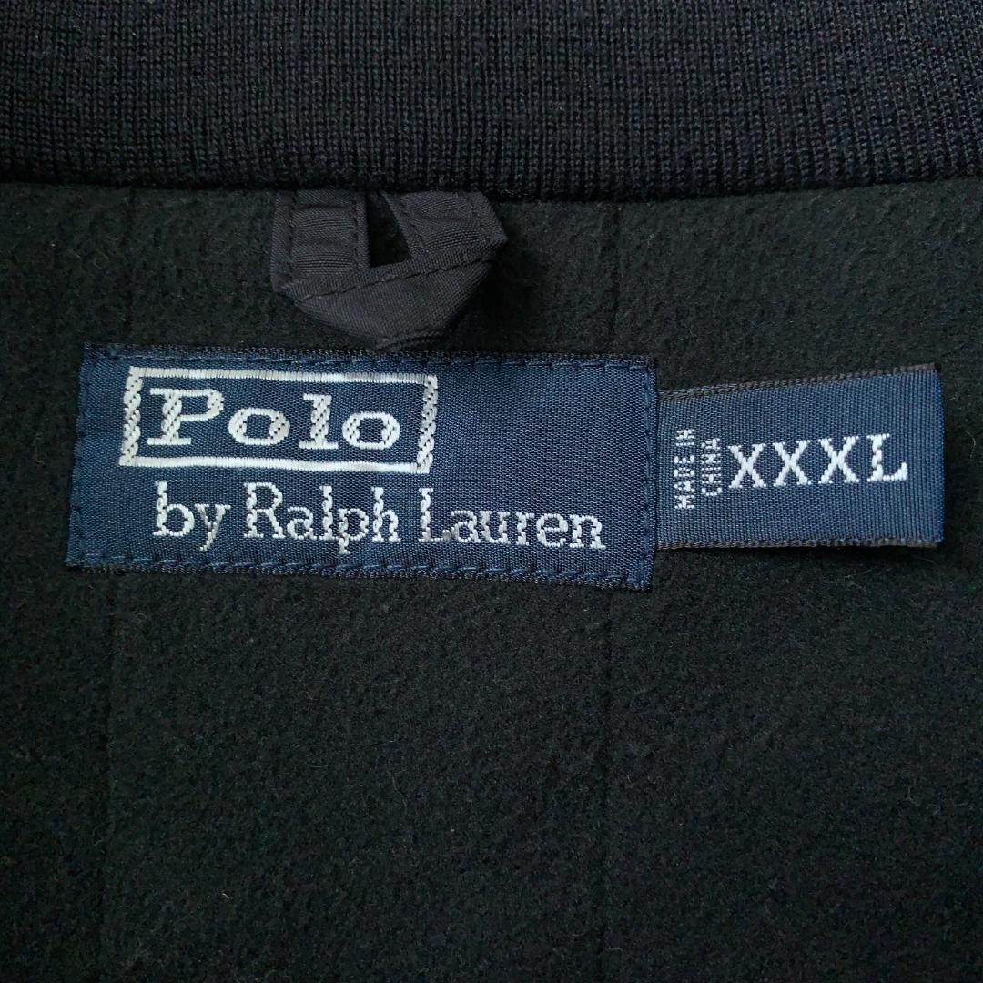 486c【希少3XLサイズ】ポロバイラルフローレン 刺繡ロゴ スウィングトップ