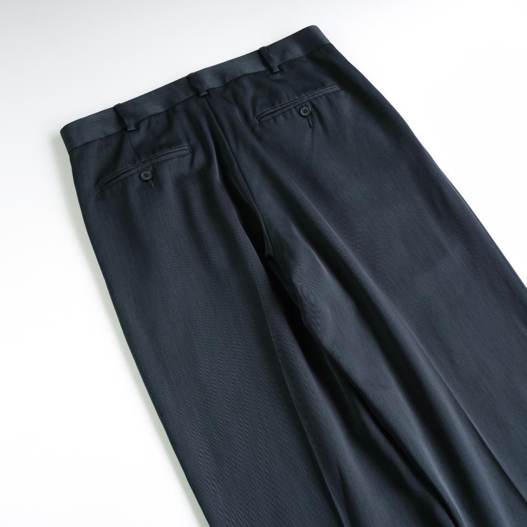 PERRY ELLIS 90s ツータックワイドスラックス 紺 32/32 - メルカリ