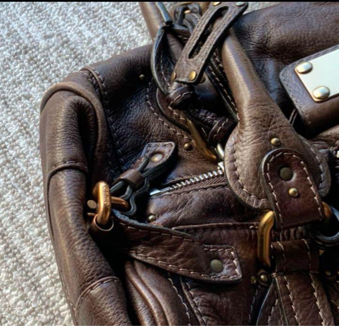 Chloe　クロエ　パディントン　ボウリングバッグ ダークブラウン 値下げ！クロエ Chloe パディントン ダークブラウン