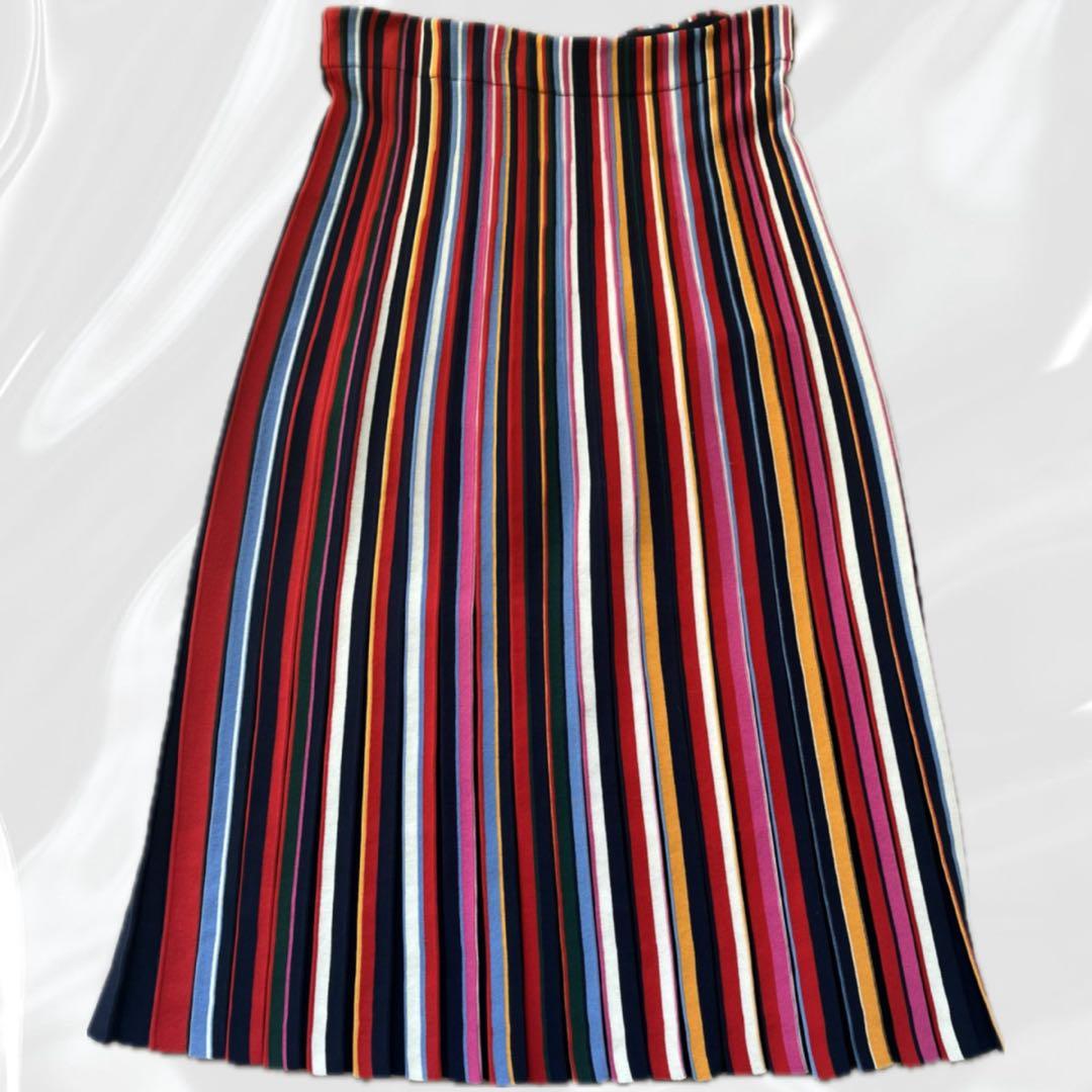【Tory Burch】Ellis Striped Skirt Navy 【Tory Burch】Ellis Striped Skirt Navy