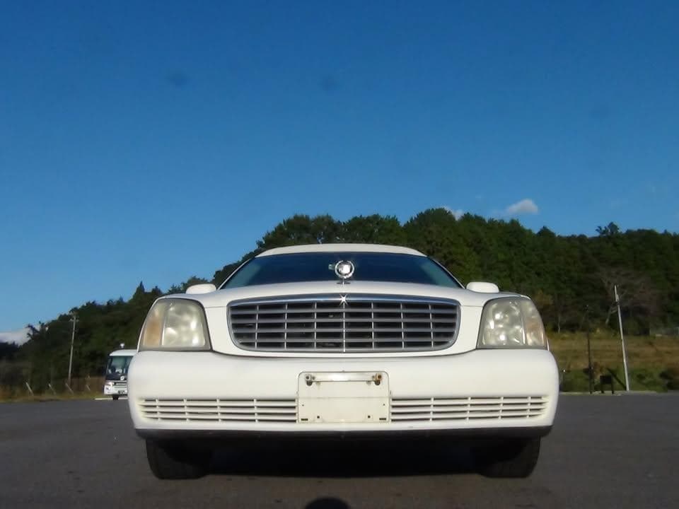 上美車!白!寝台車!葬儀業に!本革レザーシート!