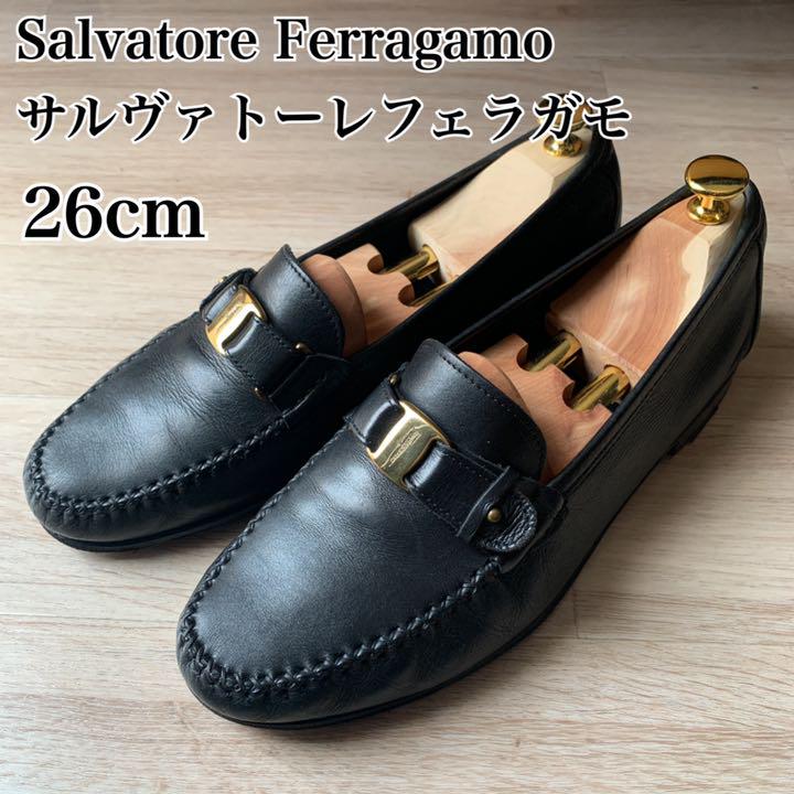 Salvatore Ferragamo フェラガモ ローファー ヴァラ 黒 革