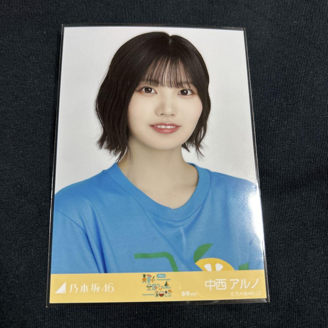 中西アルノ　乃木坂46 Tシャツ静岡+メッシュニット　生写真　コンプ 乃木坂46 中西アルノ メッシュニット ライブTシャツ静岡 生写真