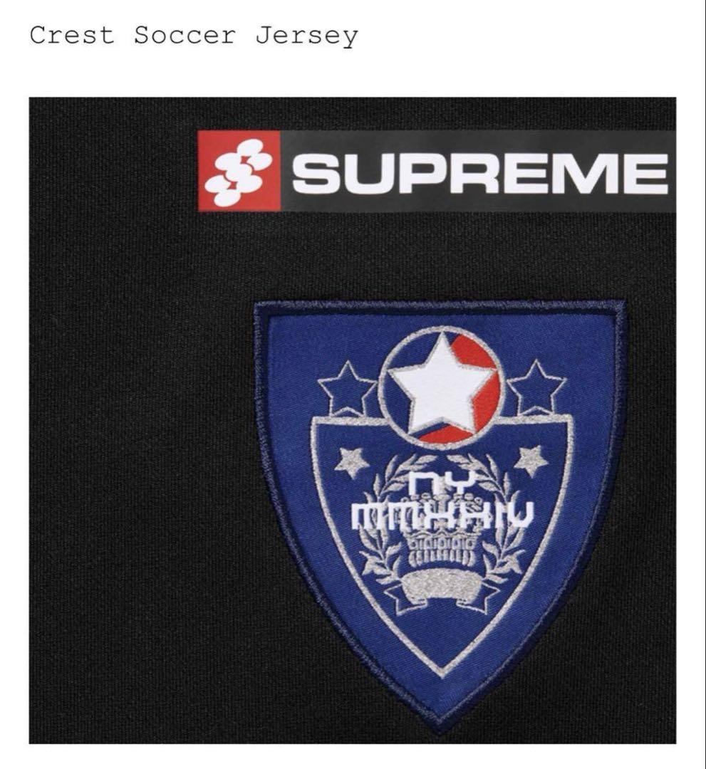 記念グッズ Supreme Crest Soccer Jersey \"Black\"