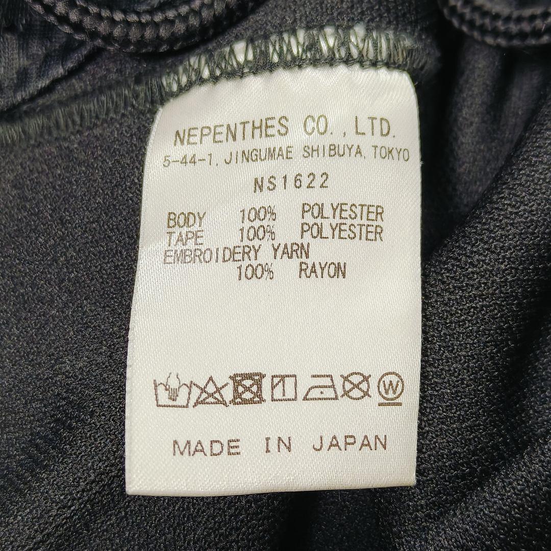 Needles トラックパンツ サイズS 黒×パープル パピヨン 蝶 刺繍ロゴ