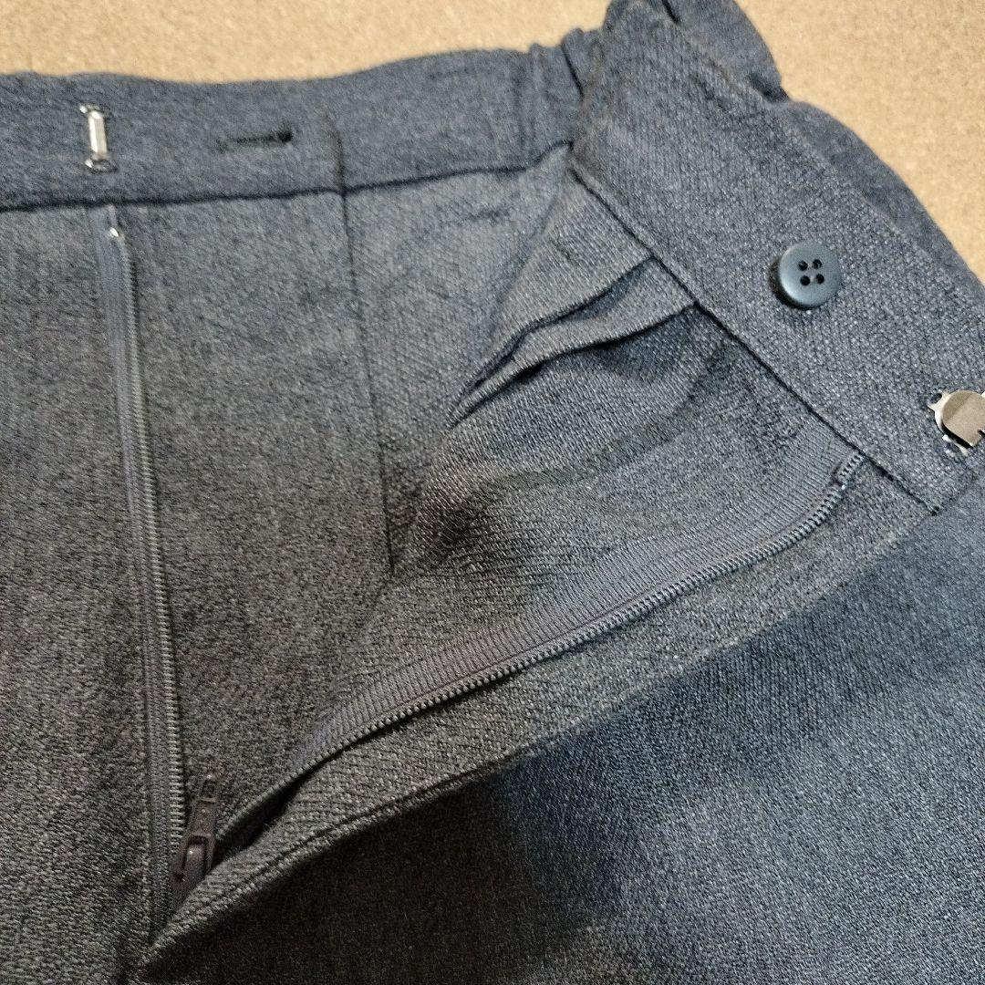 未使用品　中川政七商店　尾州ウールと麻のタックワイドパンツ（グレー）