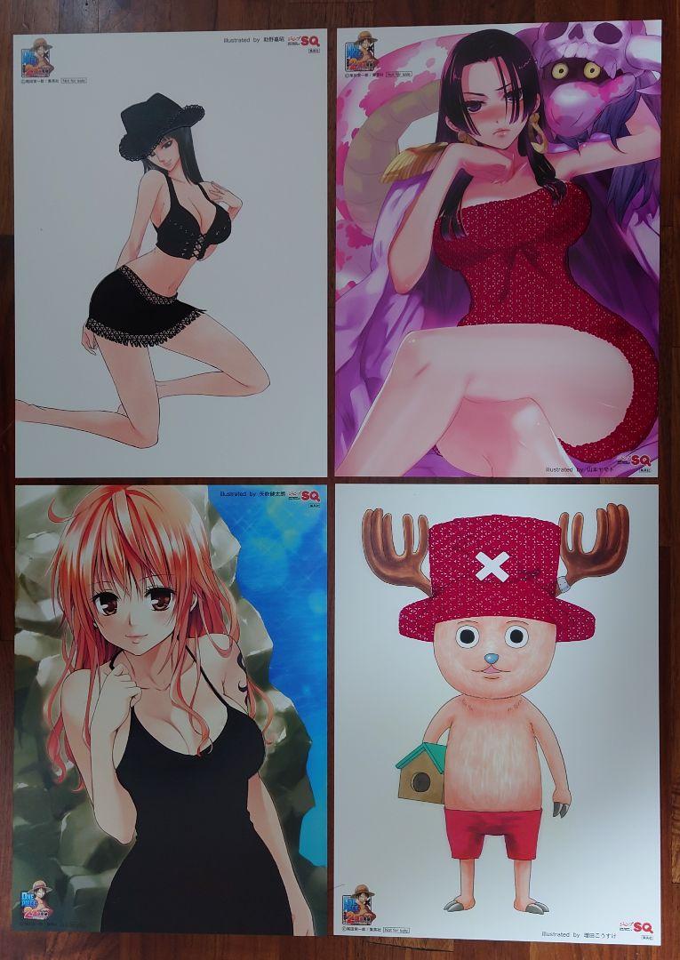 楽天 ワンピース 2 描き下ろしお風呂ポスター4枚 ジャンプSQ3月号付き その他