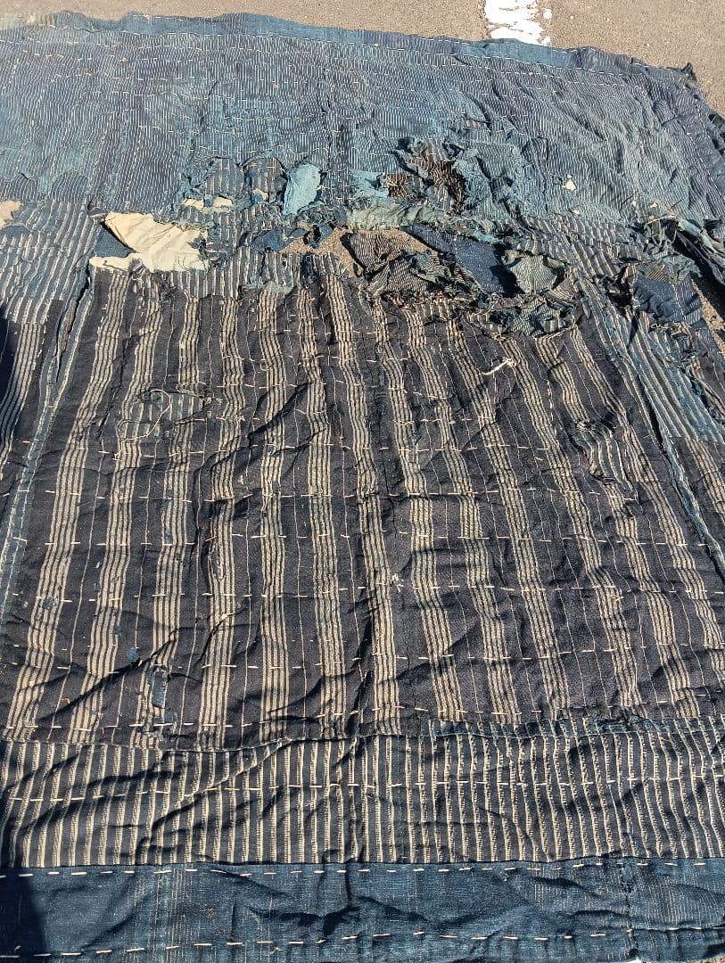 襤褸、敷物、古布、刺子、綿、藍染、江戸、明治、大正、昭和初期 襤褸、敷物、古布、刺子、綿、藍染、江戸、明治、大正、昭和初期