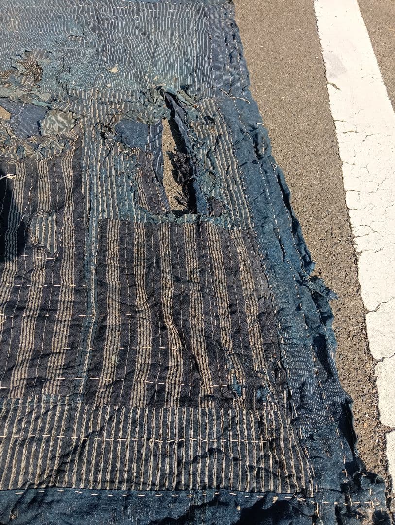 襤褸、敷物、古布、刺子、綿、藍染、江戸、明治、大正、昭和初期 襤褸、敷物、古布、刺子、綿、藍染、江戸、明治、大正、昭和初期