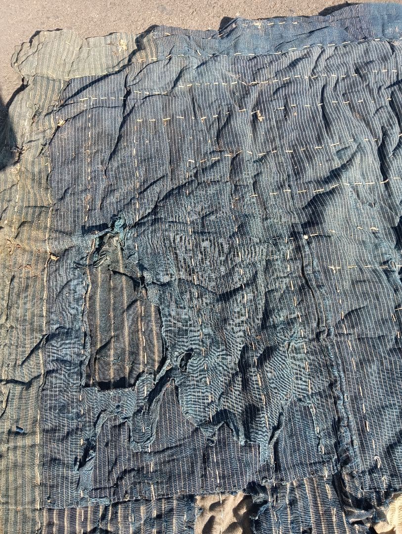 襤褸、敷物、古布、刺子、綿、藍染、江戸、明治、大正、昭和初期 襤褸、敷物、古布、刺子、綿、藍染、江戸、明治、大正、昭和初期