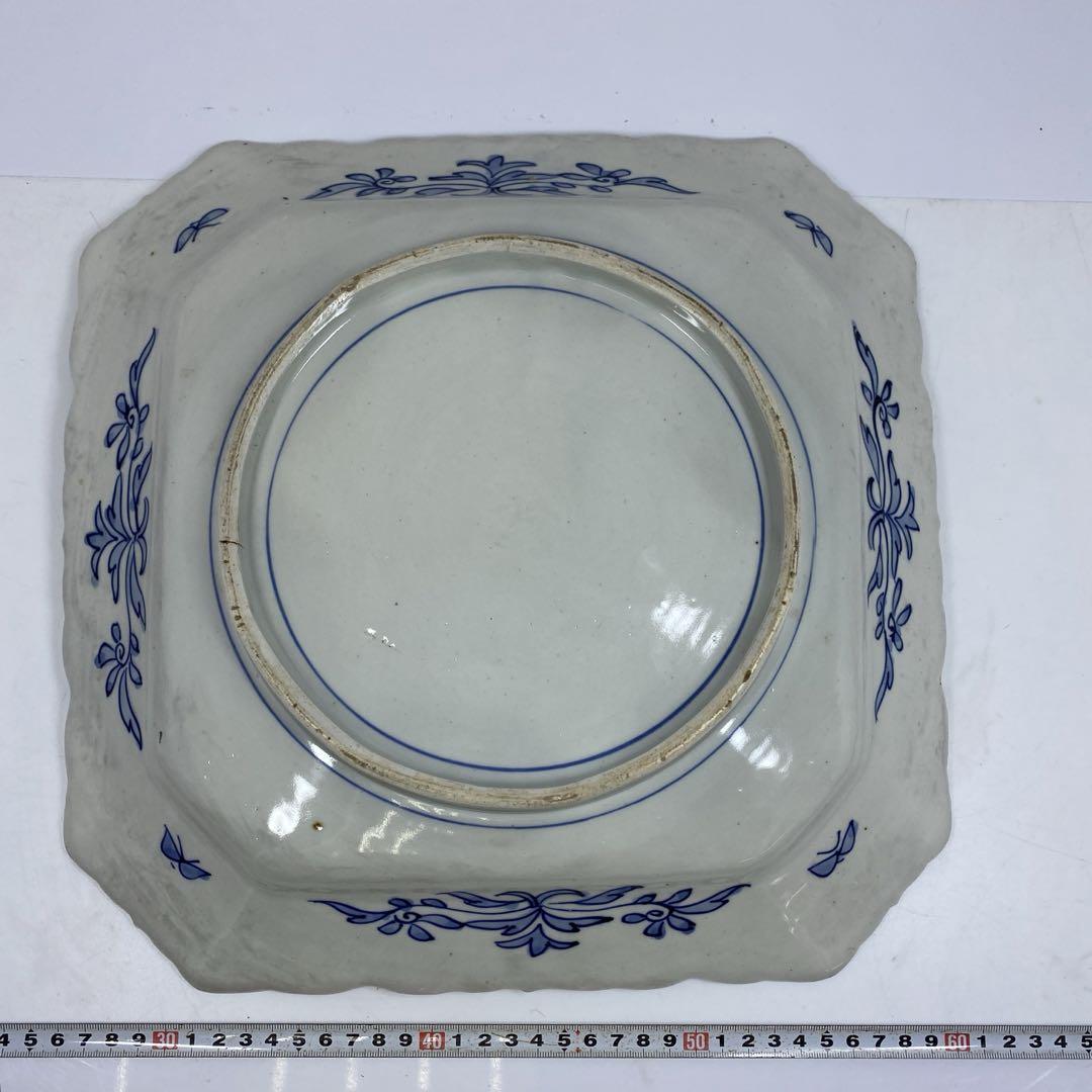 古伊万里　大角皿　幅35/高さ約6㎝　タヒエ　東里6-0822③