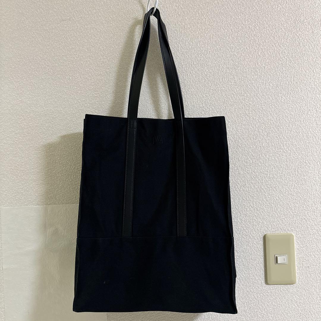 【JW ANDERSON】ブラック キャンバス トートバッグ、人気 org.jpg