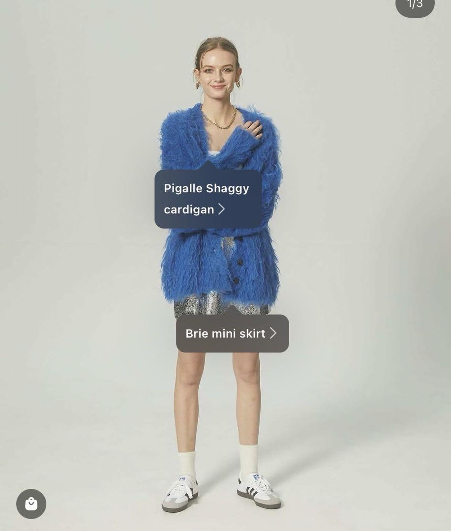 THE TOE】PIGALLE SHAGGY CARDIGAN