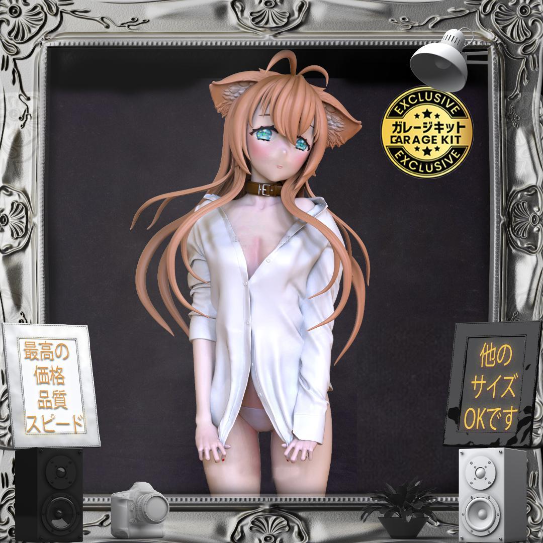 ガレージキット キャットガール 美少女 未塗装未組立