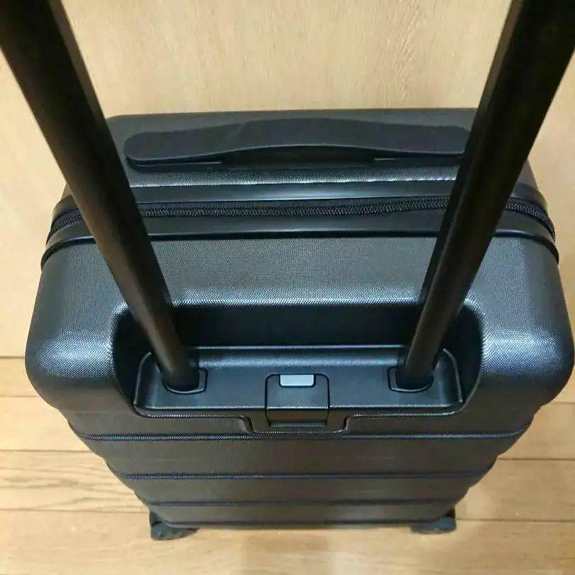 旧型◇無印良品バーを自由に調節できる ハードキャリーケース 20L ダークグレー