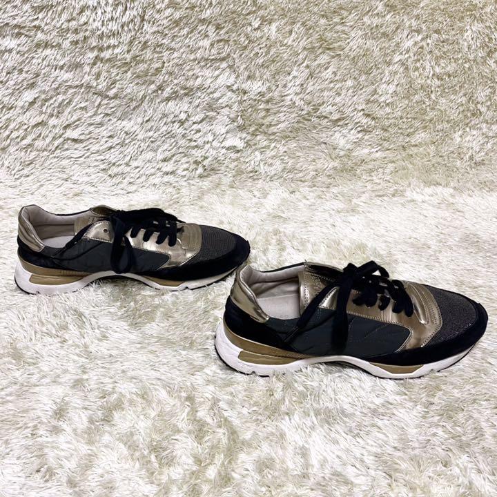 低価好評 極美品✨ブルネロクチネリ 40 ゴールド×ブラック xHnsv-m21192881890 スニーカー モニーレ 大特価国産