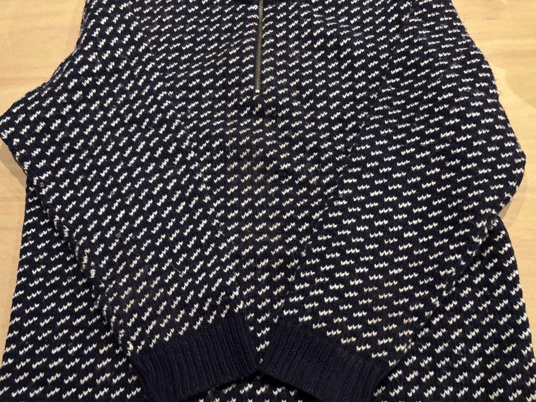ノルウェー製 エルエルビーン バーズアイ セーター ZIP XL 在原みゆ紀