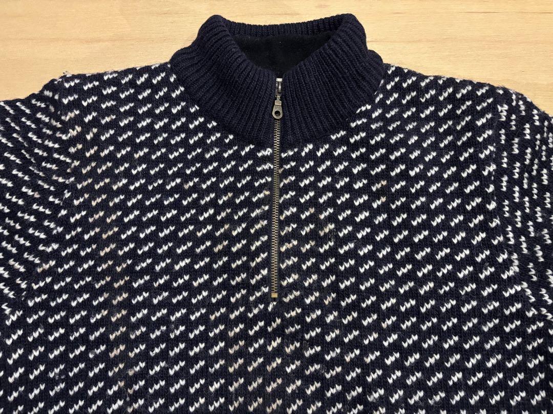 ノルウェー製 エルエルビーン バーズアイ セーター ZIP XL 在原みゆ紀
