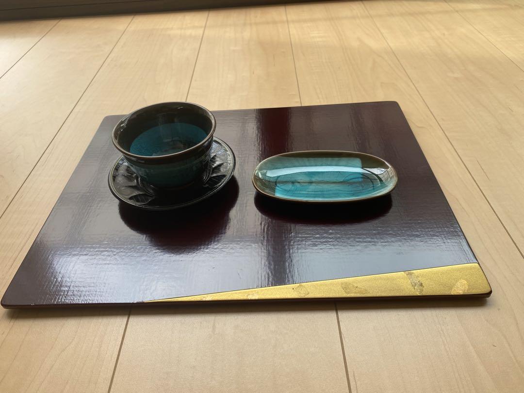漆塗会席盆 5枚セット