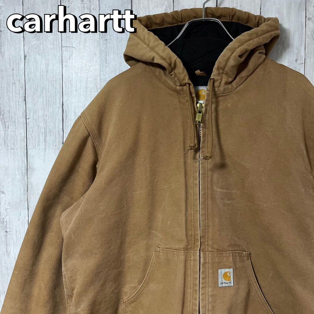 carhartt カーハート アクティブパーカー XL 刺繍ロゴ ワンポイントブルゾン