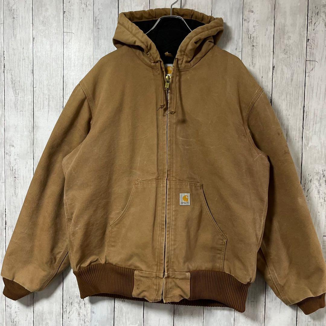 carhartt カーハート アクティブパーカー XL 刺繍ロゴ ワンポイント