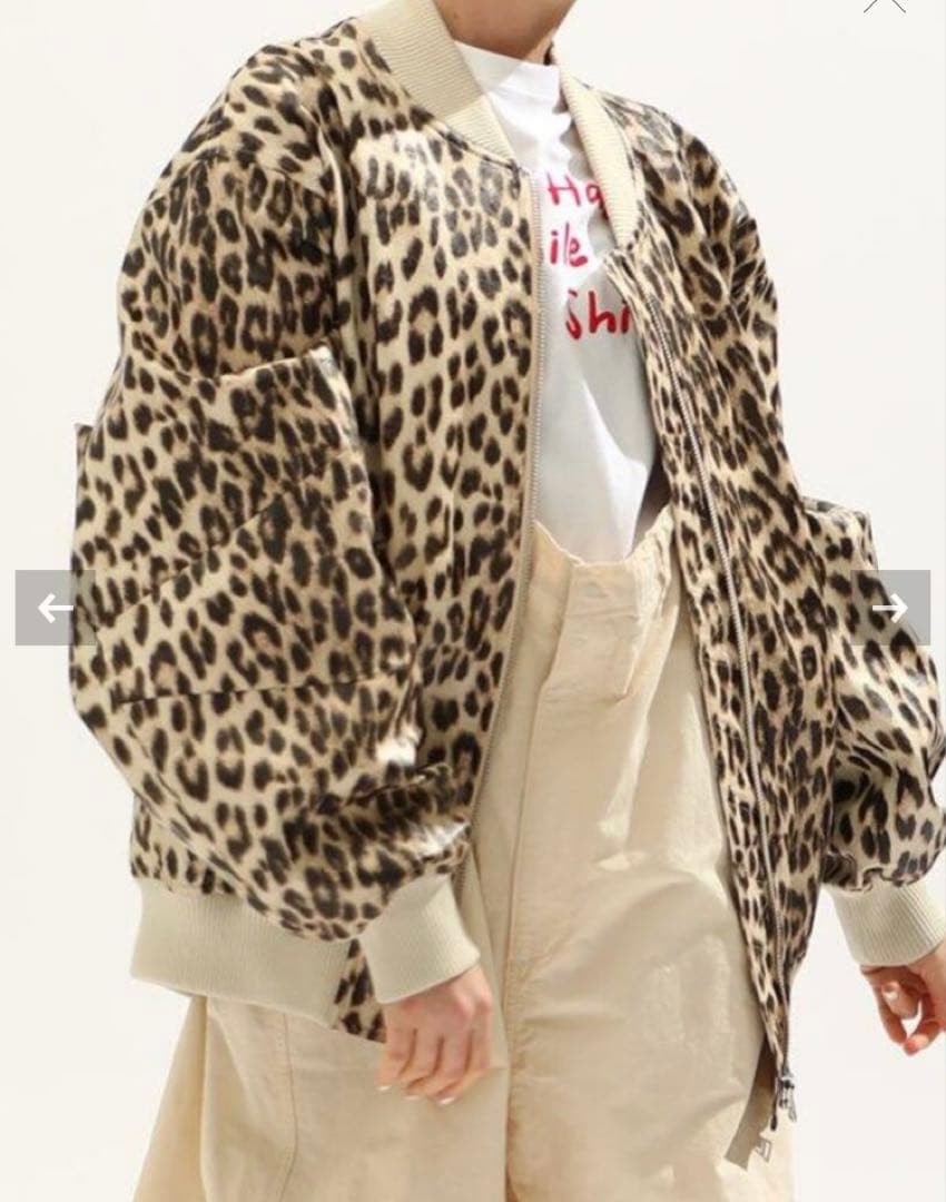 バウムウンドヘルガーデン レオパードブルゾンM