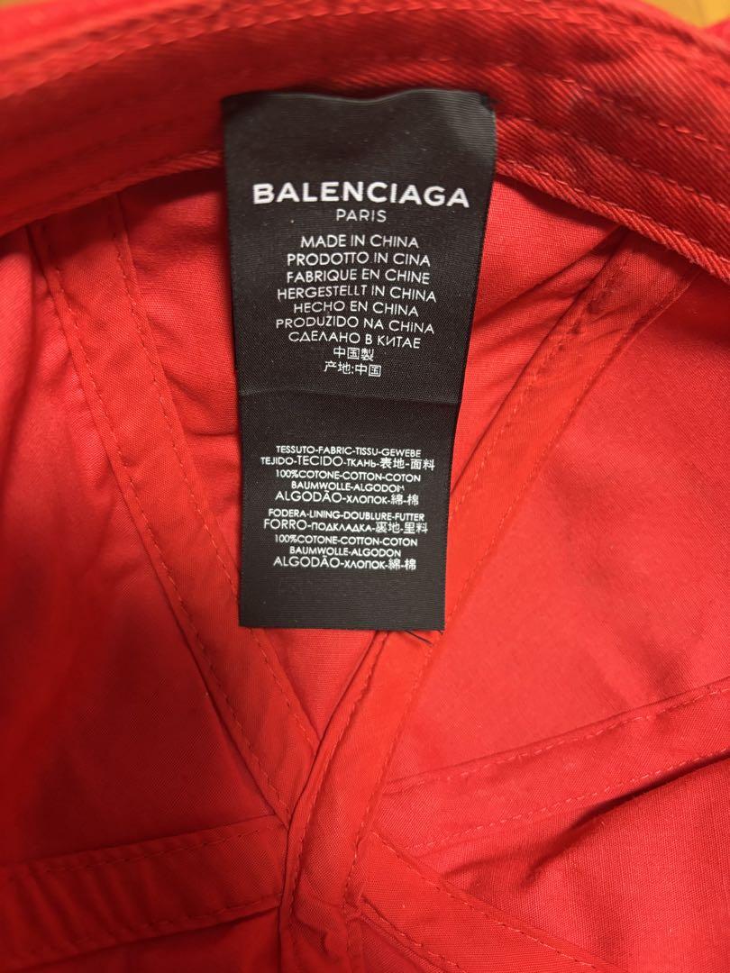 【処分セール】BALENCIAGA キャップ Europe 2018 赤