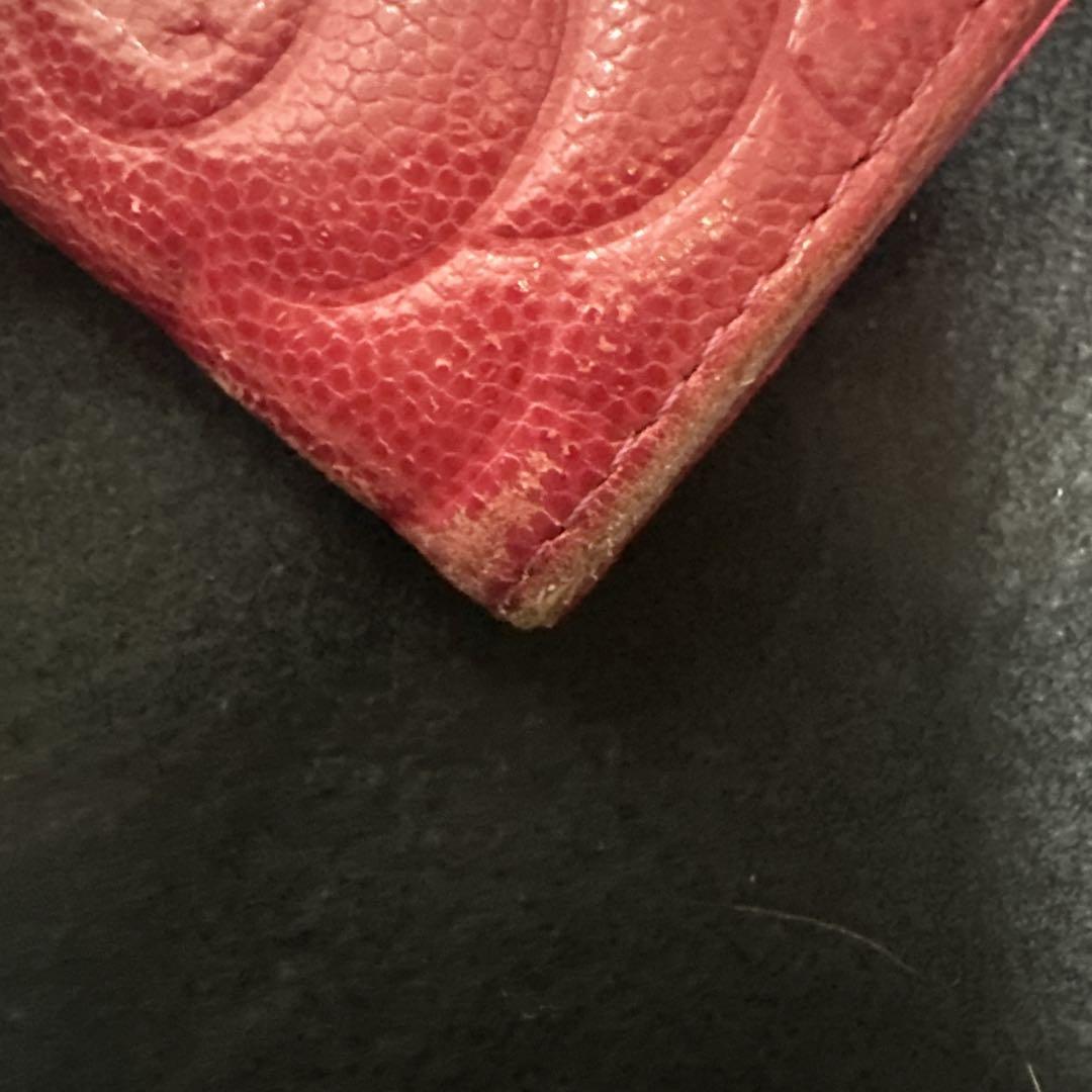 CHANEL カメリア　ピンクウォレット