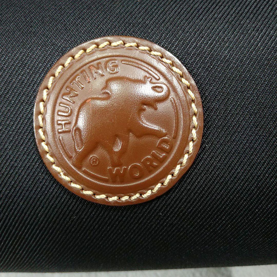 【美品】HUNTING WORLD ハンティングワールド　セカンドバック (黒)