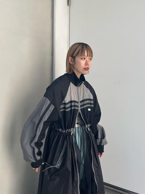 MAISONSPECIAL side line track dress coat