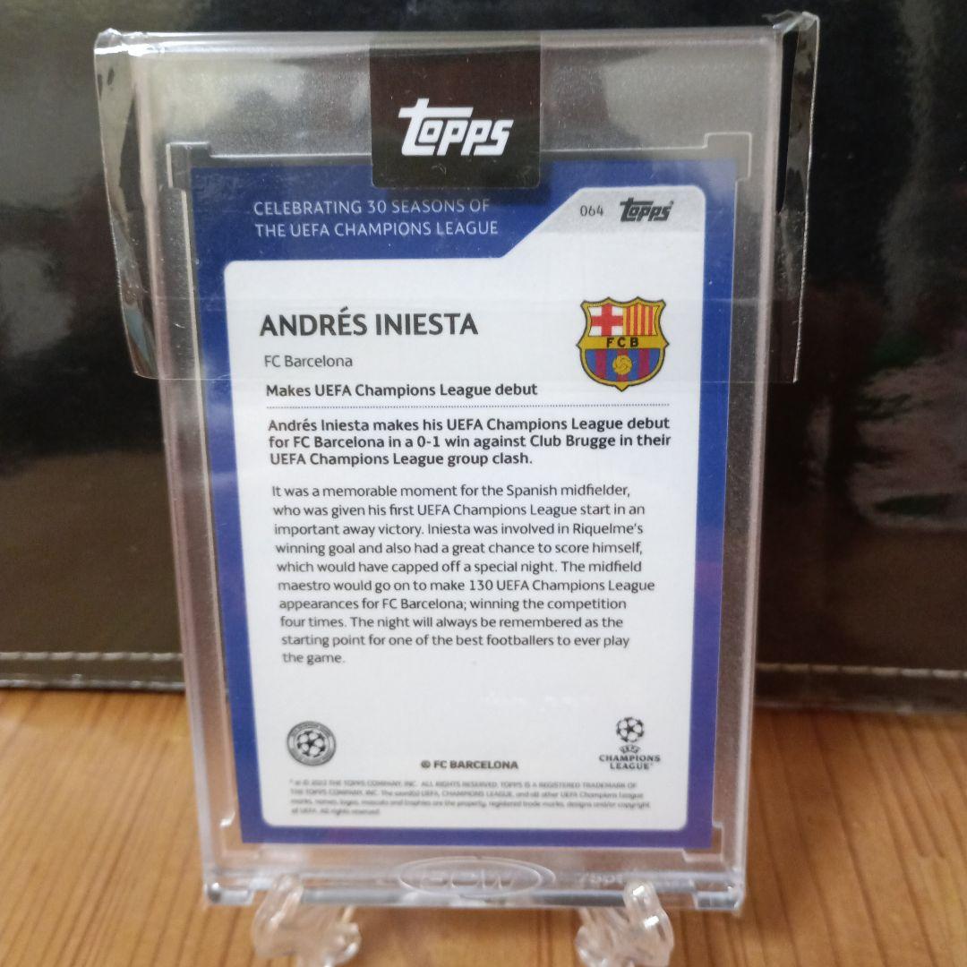 イニエスタ オートグラフカード