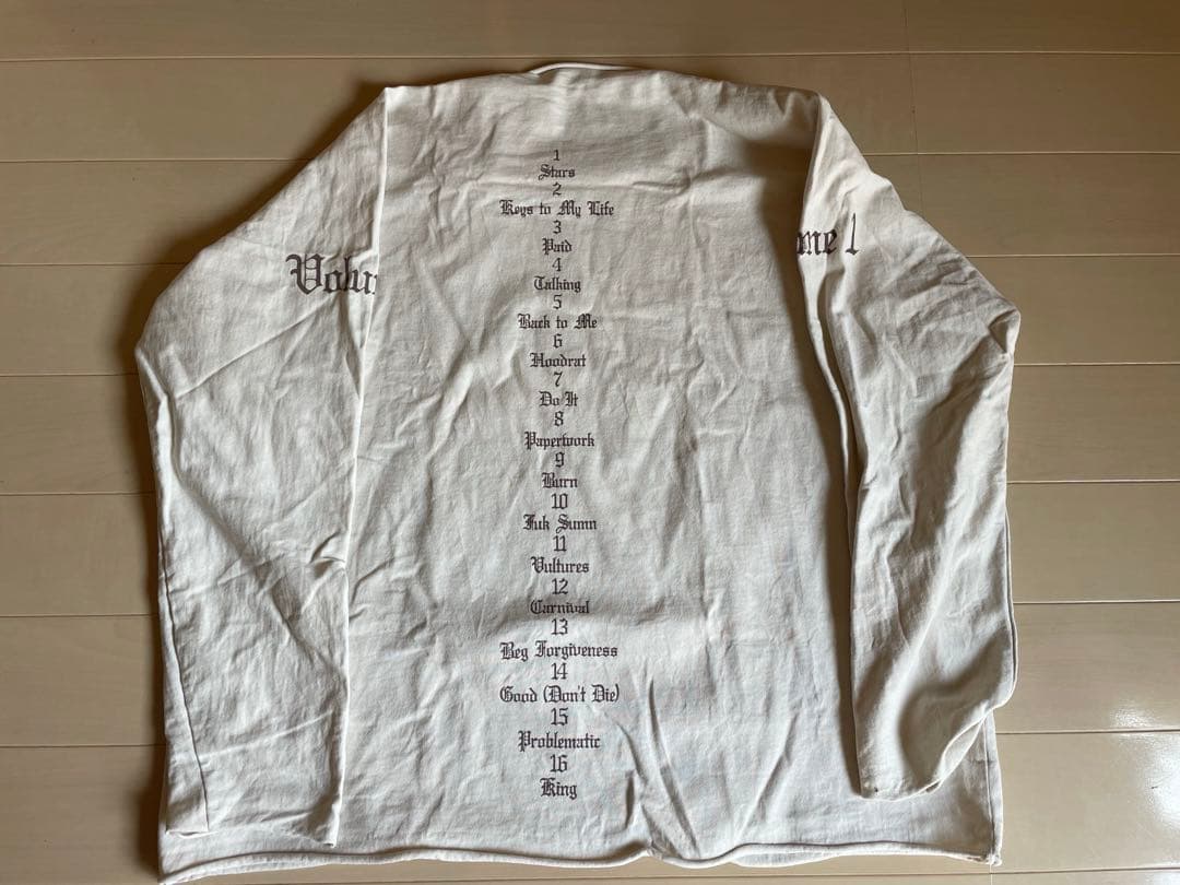 YEEZY VULTURES WHITE LONG T サイズ1