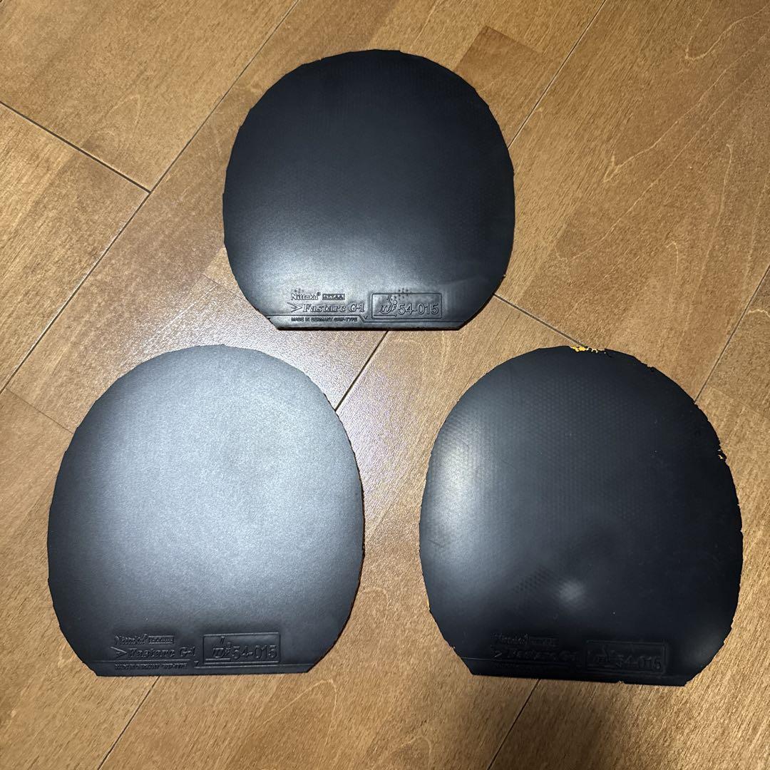 卓球ラバー ファスタークG-1 黒　特厚3枚