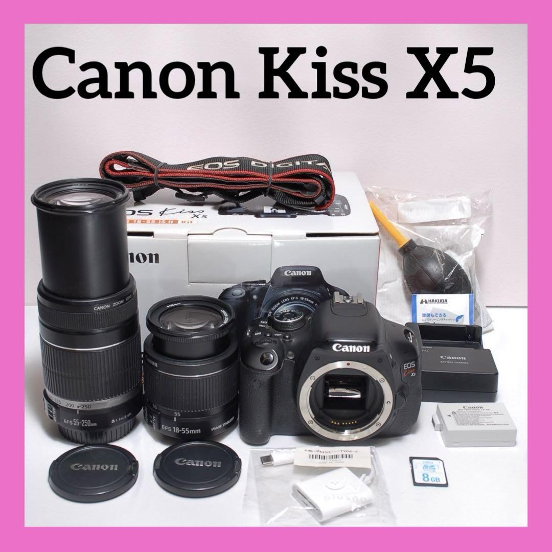 届いたらすぐに使えます✨自撮OK✨✨CANON KISS X5 ✨一眼レフ